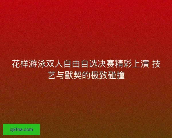 花样游泳双人自由自选决赛精彩上演 技艺与默契的极致碰撞