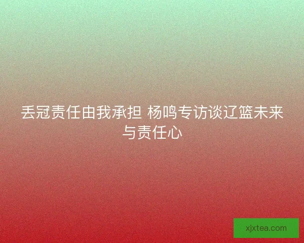 丢冠责任由我承担 杨鸣专访谈辽篮未来与责任心
